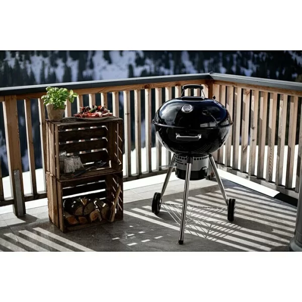 BAUHAUS Kingstone Kugelgrill Bullet 57 Schwarz, Hauptgrillfläche: Ø 57 Cm 6