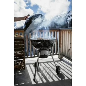 BAUHAUS Kingstone Kugelgrill Bullet 57 Schwarz, Hauptgrillfläche: Ø 57 Cm 18